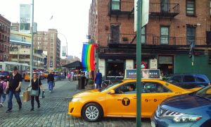 The day of a Supreme Court ruling in a Supreme City. 